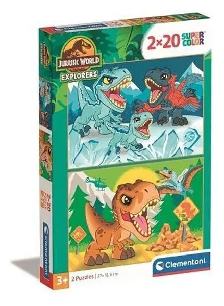 Puzzle 2x20 dílků Jurský svět - Clementoni