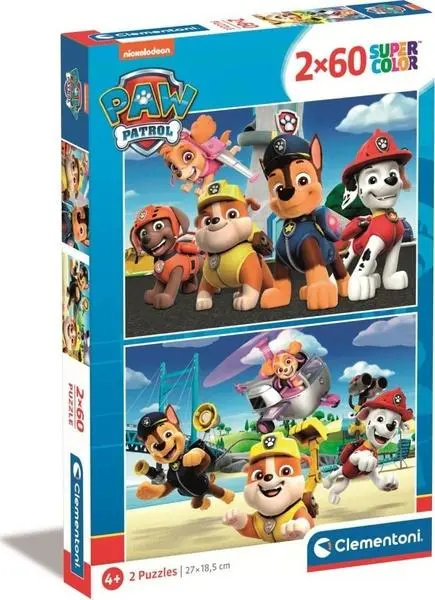 Puzzle 2x60 dílků Tlapková patrola 2023