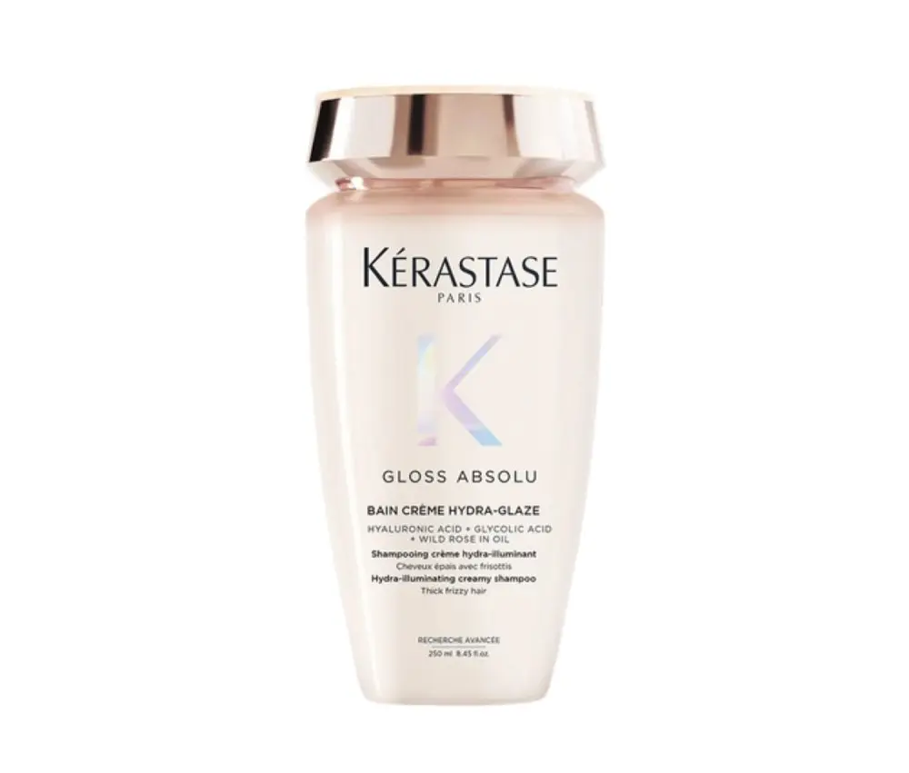 Kérastase Gloss Absolu Bain Crème Hydra-Glaze Shampoo 250 ml – Hydratačně-rozjasňující krémová šamponová lázeň pro husté, krepaté vlasy