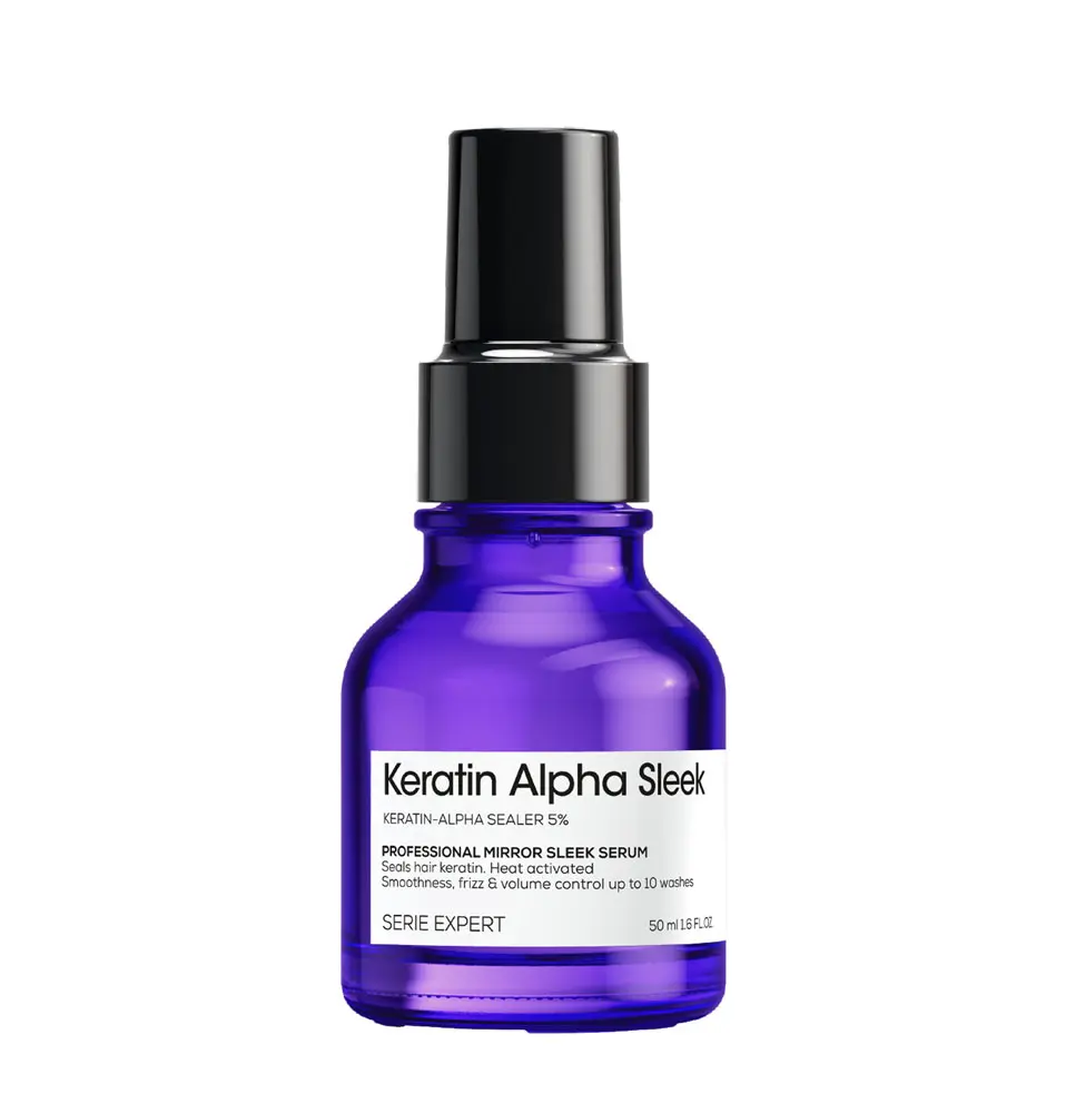 L’Oréal Professionnel Keratin Alpha Sleek Mirror Sleek uhlazující sérum proti krepatění 50 ml