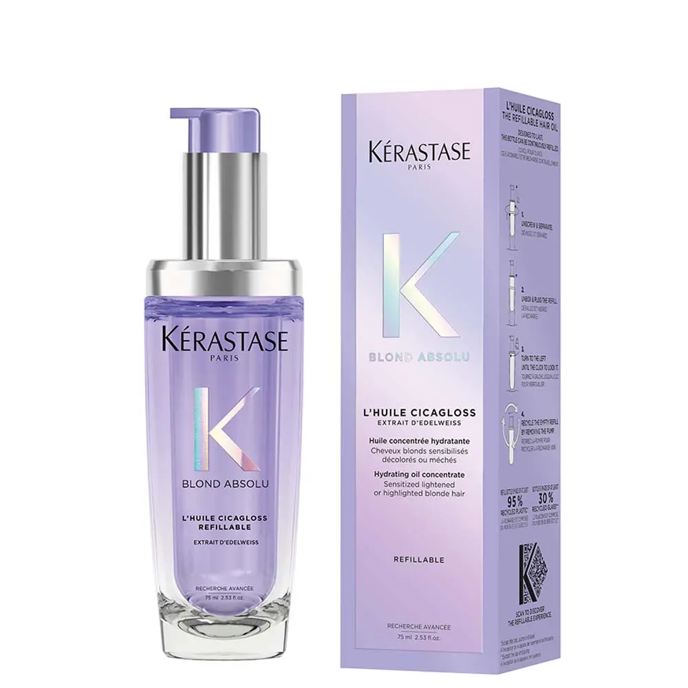 Kérastase Blond Absolu L'huile Cicagloss Refillable Intenzivní vyživující olej (doplniteľný) 75 ml