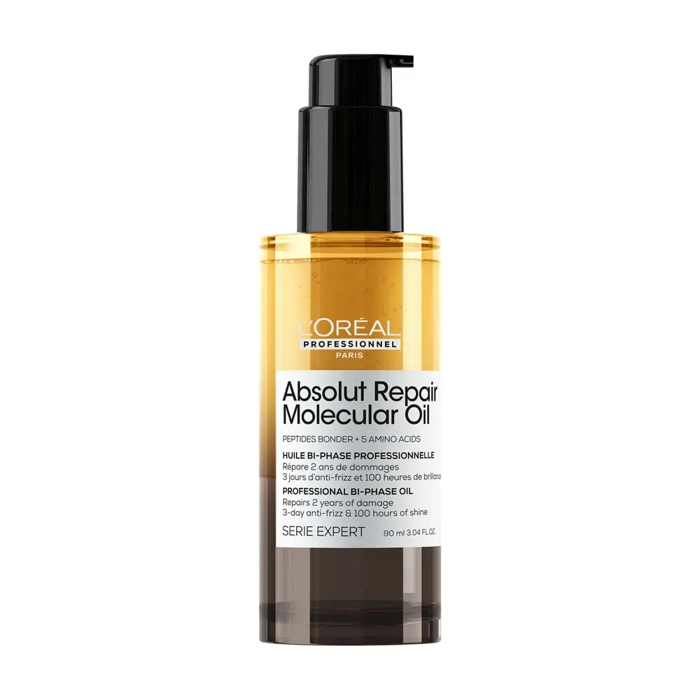 L’Oréal Professionnel Absolut Repair Molecular Dual Oil 90 ml – regenerační dvoufázový olej pro poškozené vlasy
