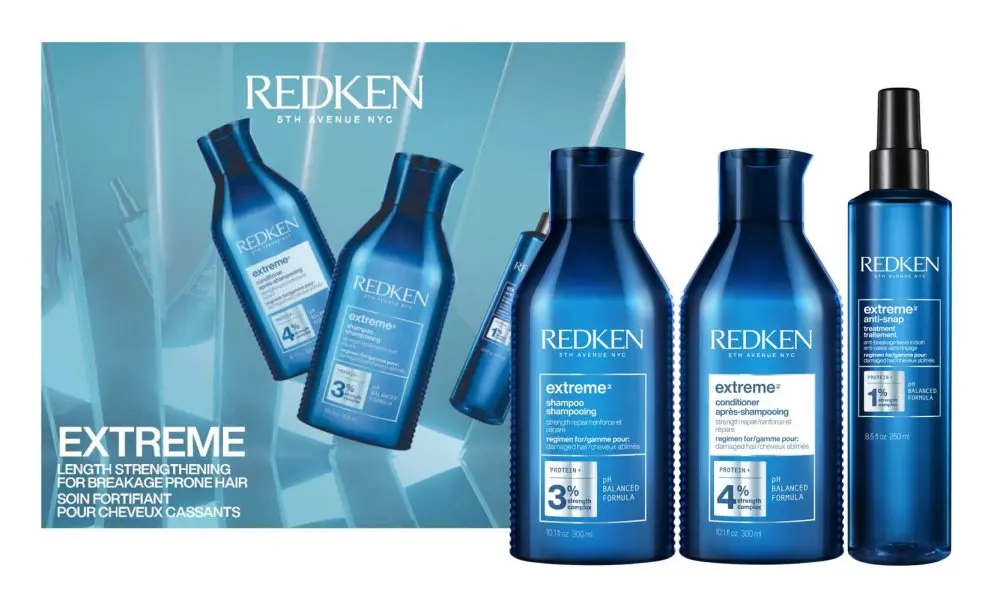 Redken Extreme dárková sada na poškozené vlasy šampon 300 ml + kondicionér 300 ml + bezoplachová kúra 250 ml