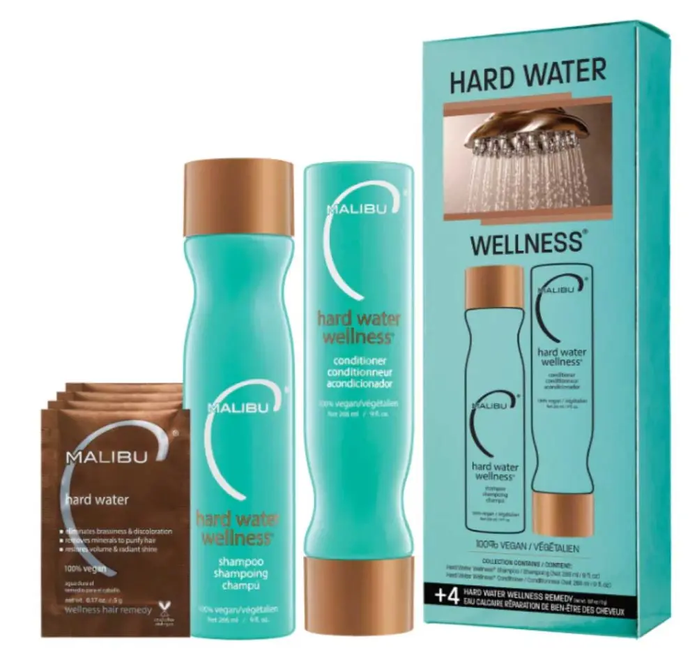 Sada vlasové péče proti tvrdé vodě Malibu C Hard Water Wellness + dárek zdarma