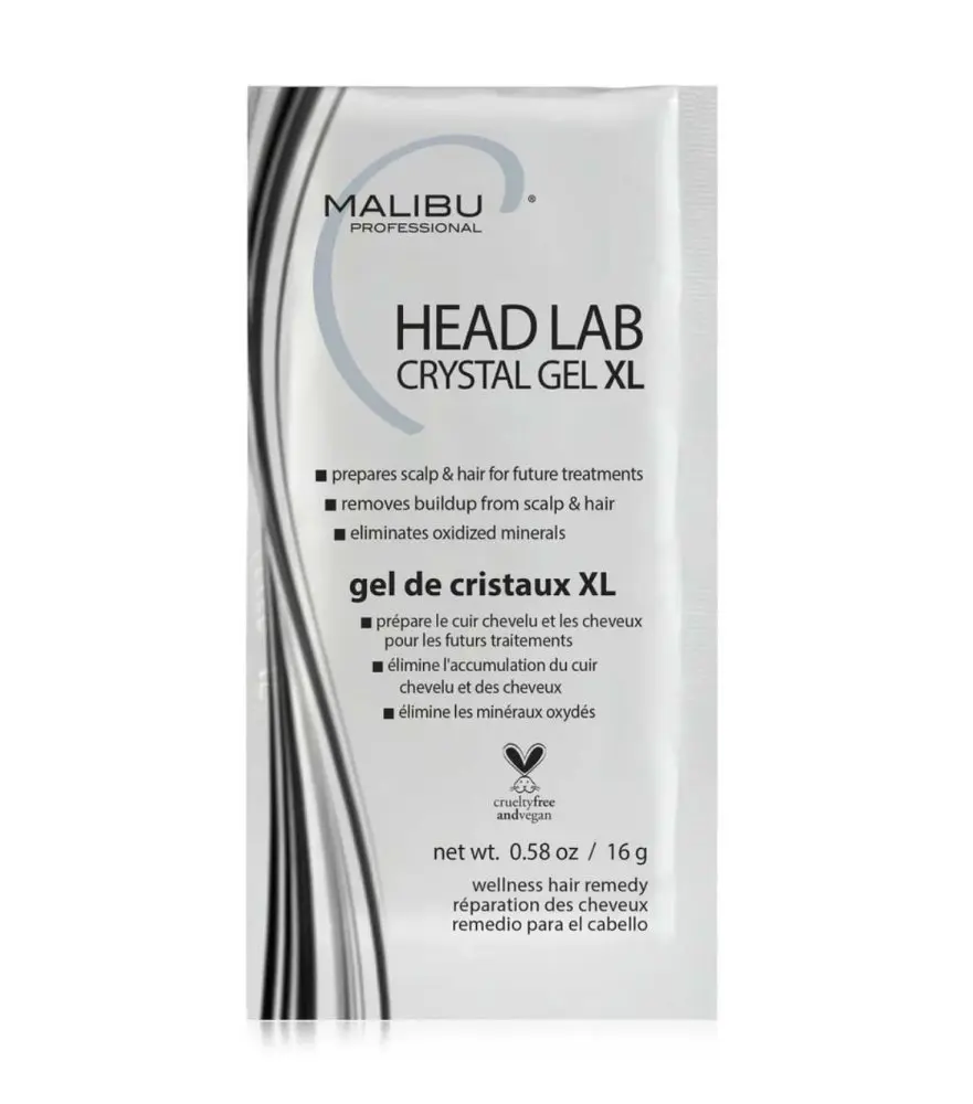 Malibu C Crystal Gel XL – Profesionální detoxikační kúra pro vlasy a pokožku hlavy (1 sáček / 16g)