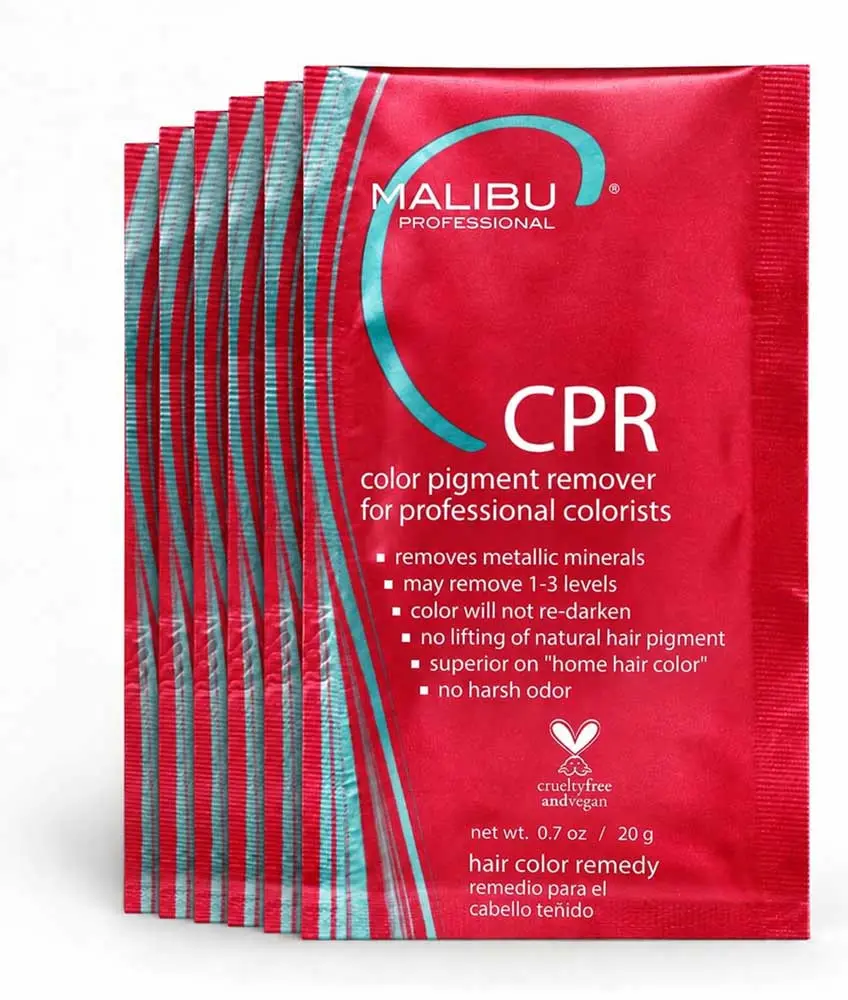Malibu C - CPR Color Pigment Reducer pro redukci oxidační barvy (Box sáčků 6x 20g)