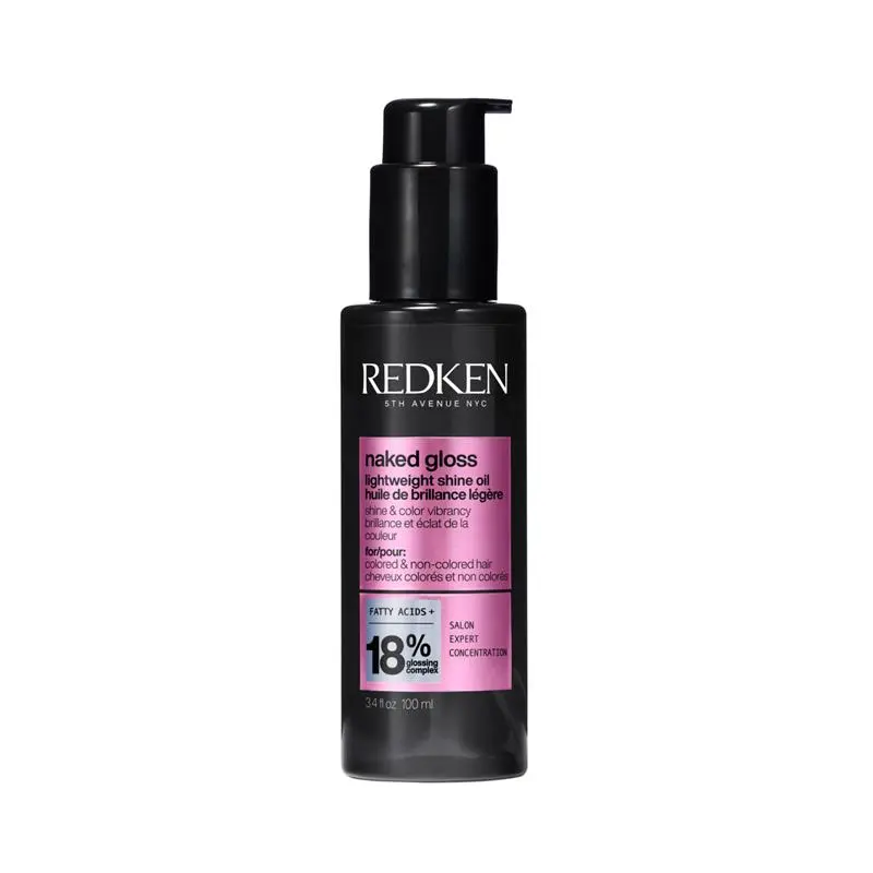 Redken Naked Gloss – lehký vlasový olej pro zářivý lesk, hydrataci a ochranu barvy 100 ml