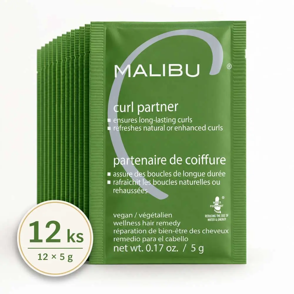 Malibu C - Curl Partner pro kudrnaté a vlnité vlasy box 12 x 5g