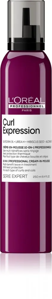 L'Oréal Professionnel Multifunkční krémová pěna pro kudrnaté a vlnité vlasy Curl Expression 10-in-1 (Professional Cream-in-Mousse) 250 ml