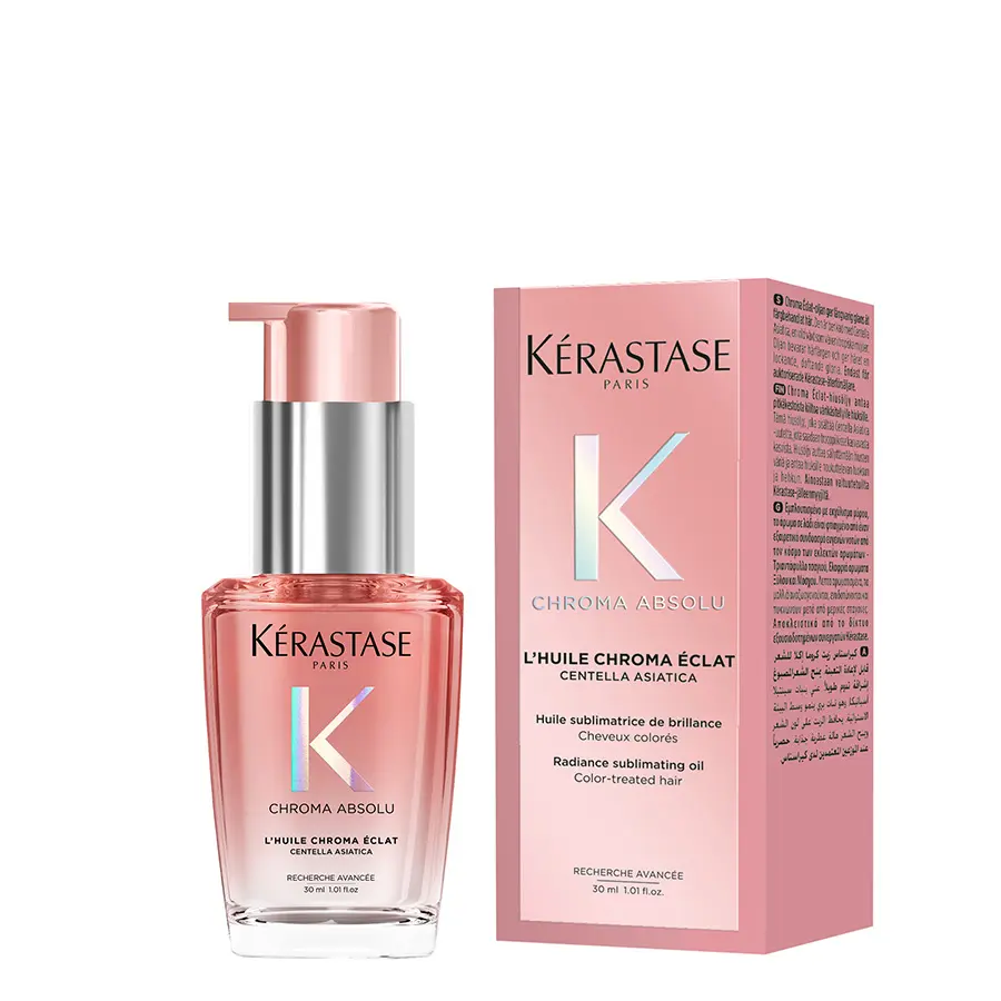 Kérastase Chroma Absolu L'huile Chroma Éclat Refillable olej pro lesk a vůni barvených vlasů 30 ml