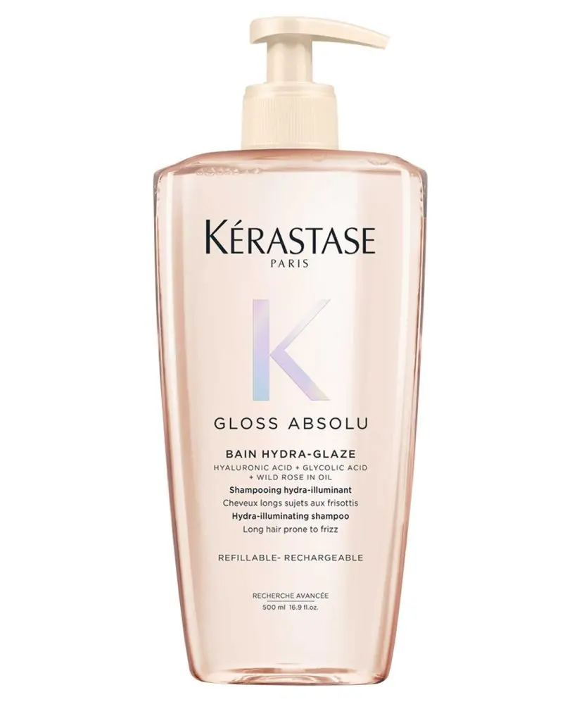 Kérastase Gloss Absolu Bain Hydra-Glaze hydratačně-rozjasňující šampon proti krepovatění vlasů 500 ml