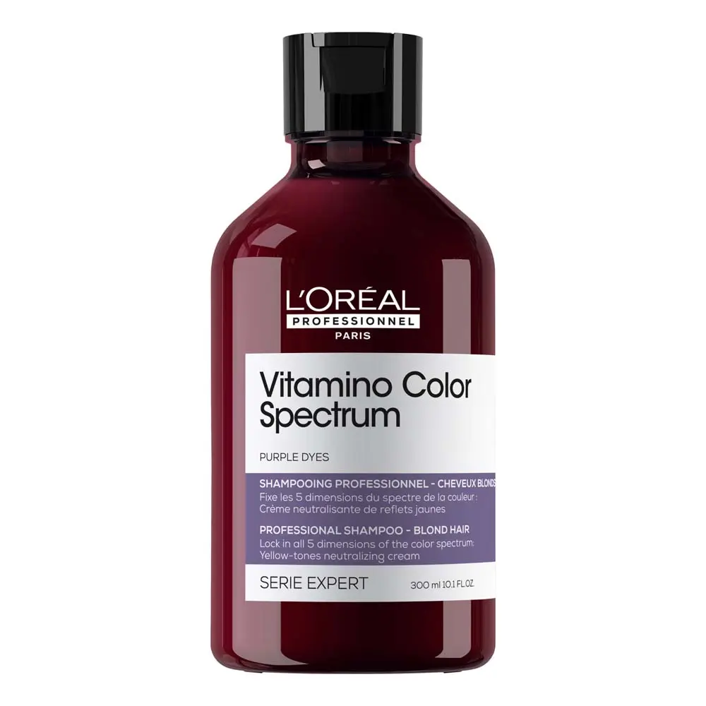 Fialový šampon pro neutralizaci žlutých tónů Loréal Professionnel Serie Expert Vitamino Color Spectrum - 300 ml - L’Oréal Professionnel + dárek zdarma