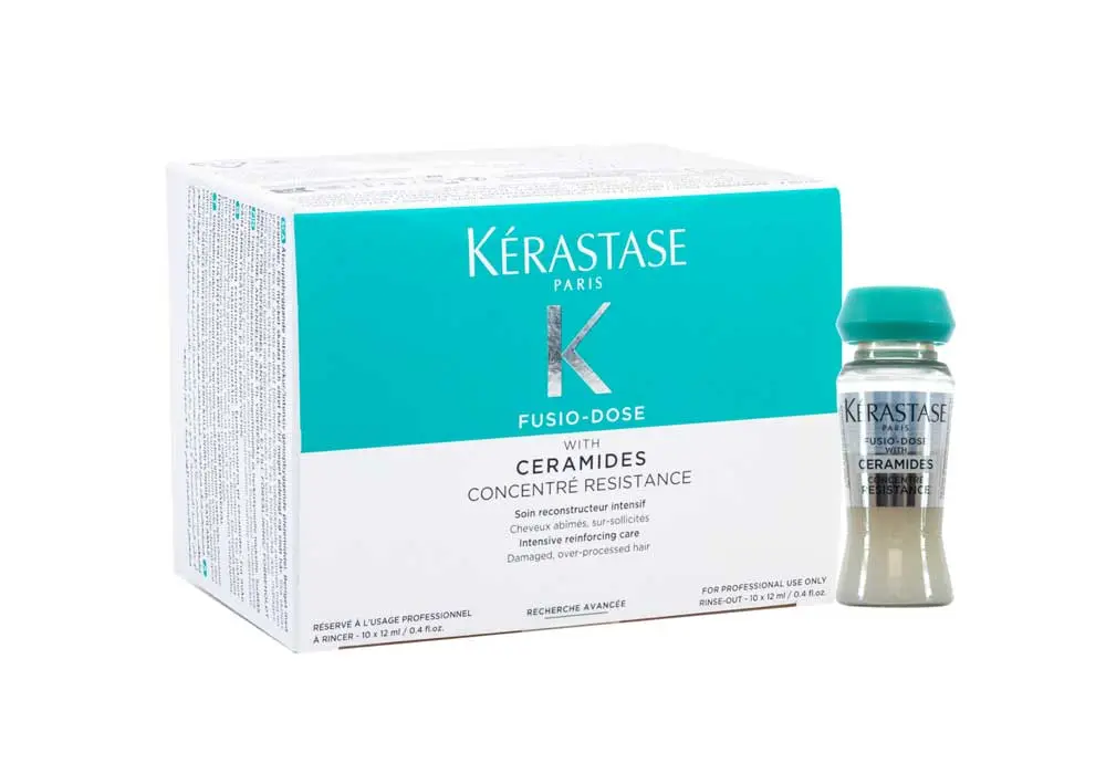 Kérastase Fusio-Dose Concentre Résistance – profesionální obnovující koncentrát pro oslabené a poškozené délky 10 x 12 ml