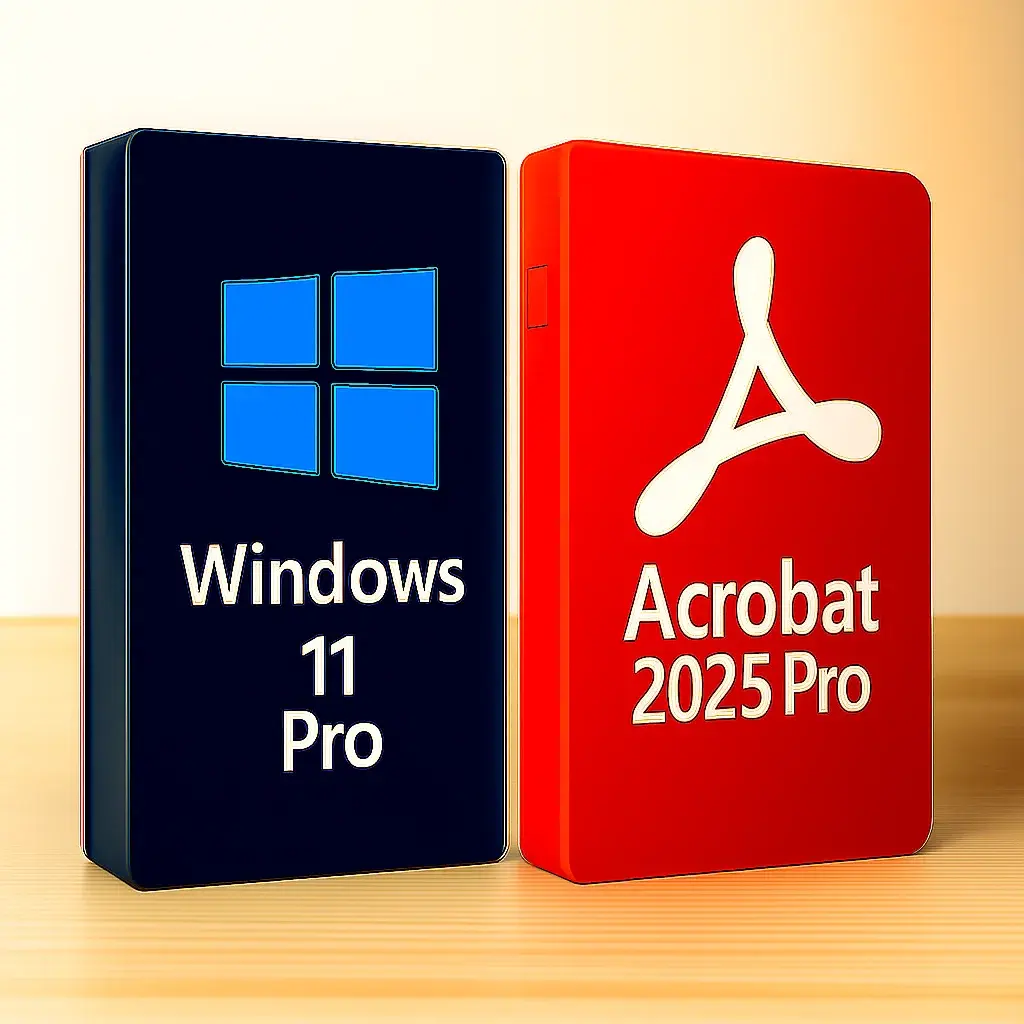Acrobat 2025 Pro + Windows 11 Pro. Lifetime