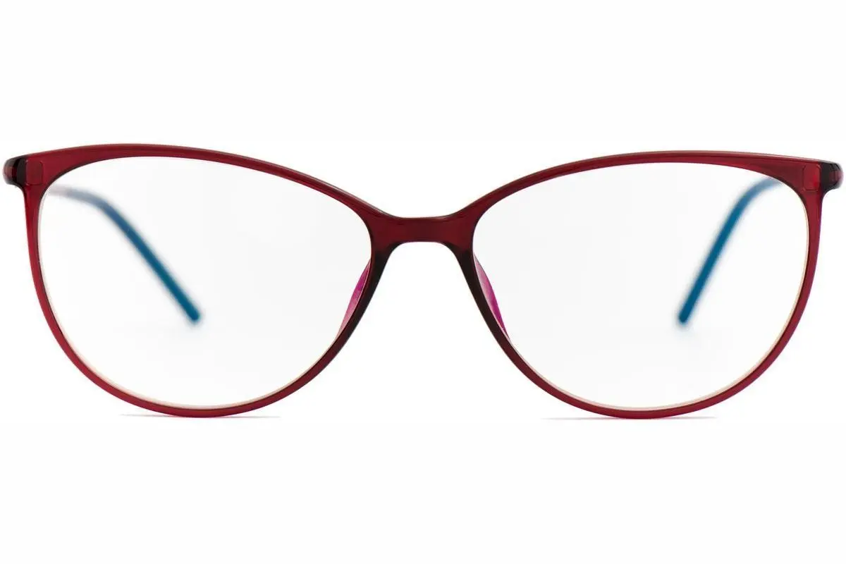 Eyerim Studio Elara Red blue-light [non-prescription] + Clip-on Polarized - ONE SIZE (54)