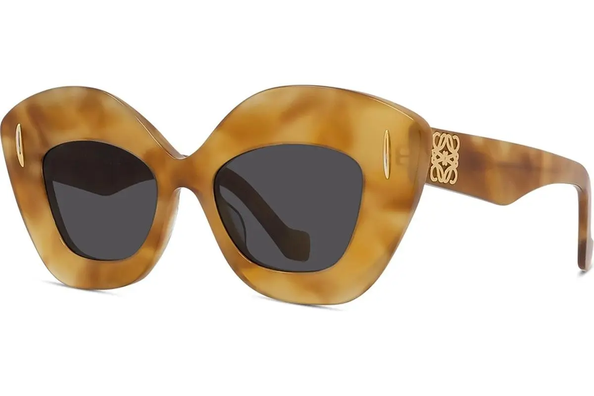 Loewe Anagram Havana Cat Eye Sunglasses - ONE SIZE (48)