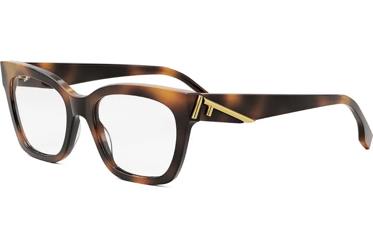 FENDI First Havana Oval Eyeglasses - ONE SIZE (52)