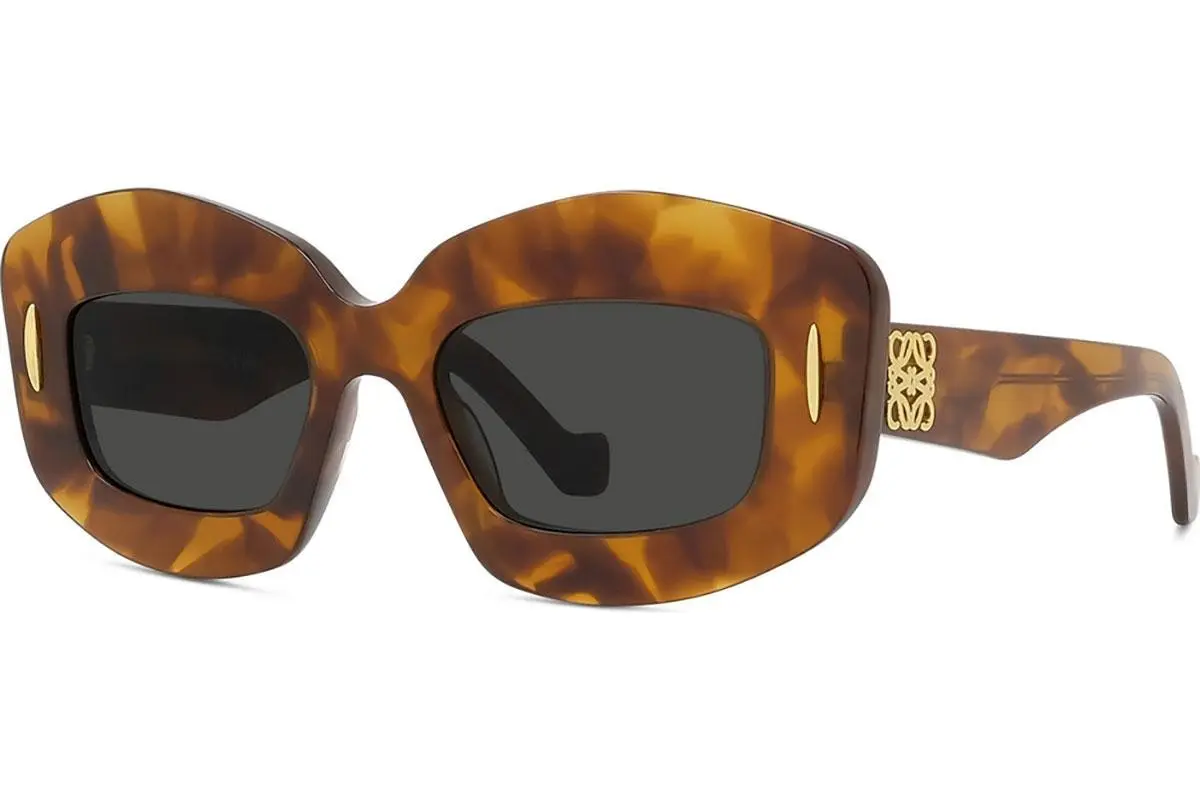 Loewe Anagram Havana Rectangular Sunglasses - ONE SIZE (49)