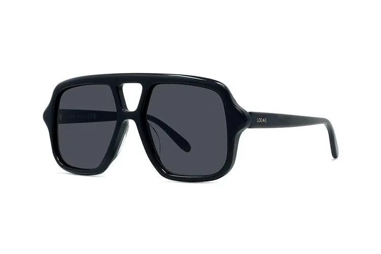 Loewe Slim Black Rectangular Sunglasses - ONE SIZE (54)