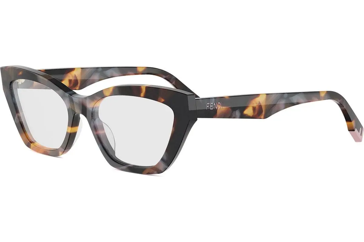 FENDI Way Havana Cat Eye Eyeglasses - ONE SIZE (54)