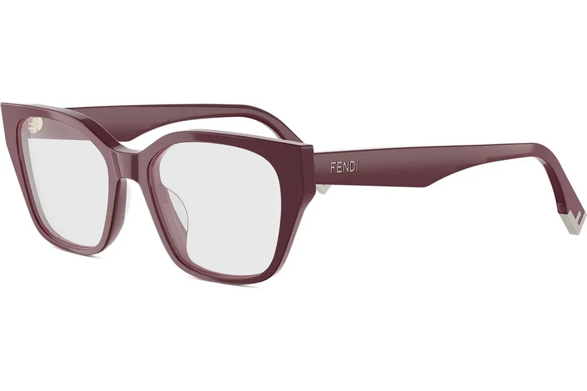 FENDI Way Red Geometric Eyeglasses - ONE SIZE (52)