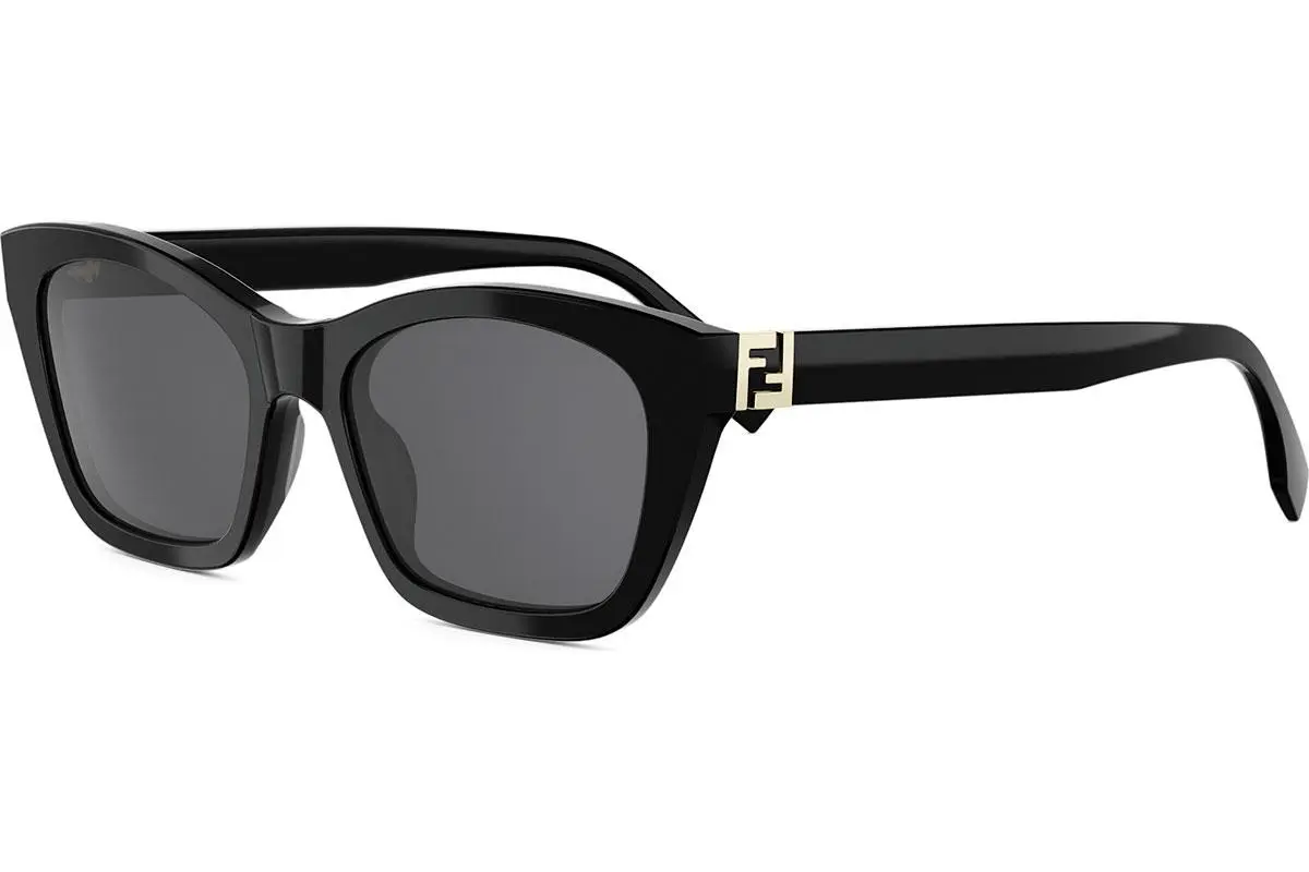 FENDI Forever Black Rectangular Sunglasses - ONE SIZE (54)