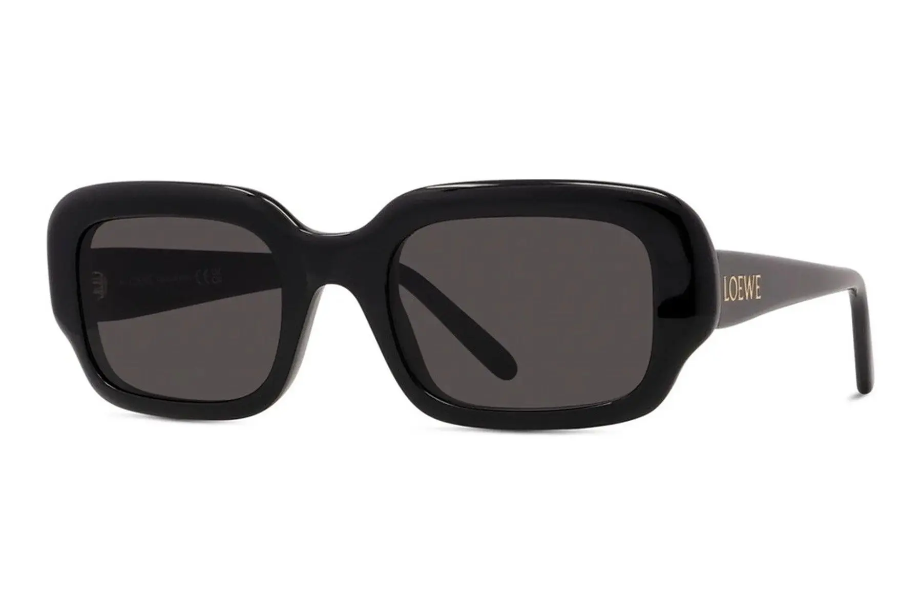 Loewe Slim Black Rectangular Sunglasses - ONE SIZE (51)