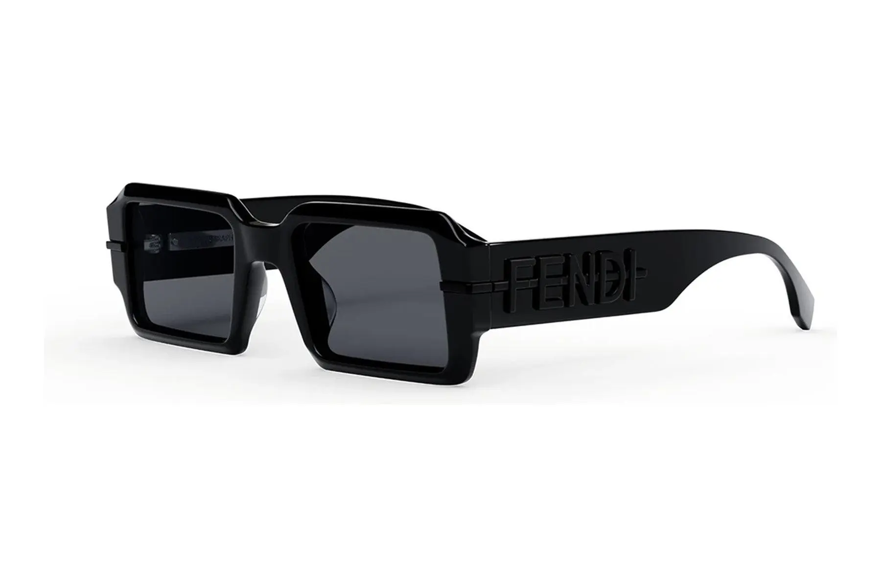 FENDI Fendigraphy Black Geometric Sunglasses - ONE SIZE (52)