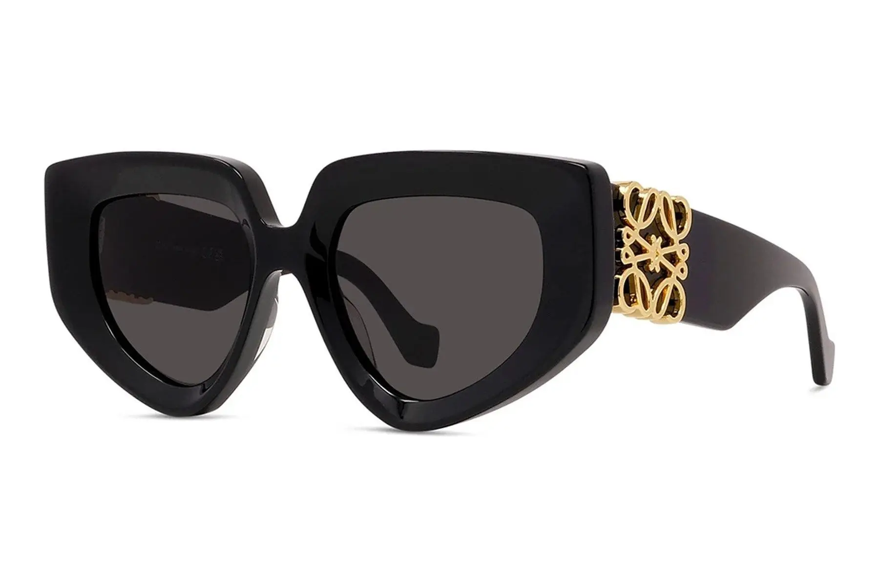 Loewe Anagram Black Geometric Sunglasses - ONE SIZE (51)