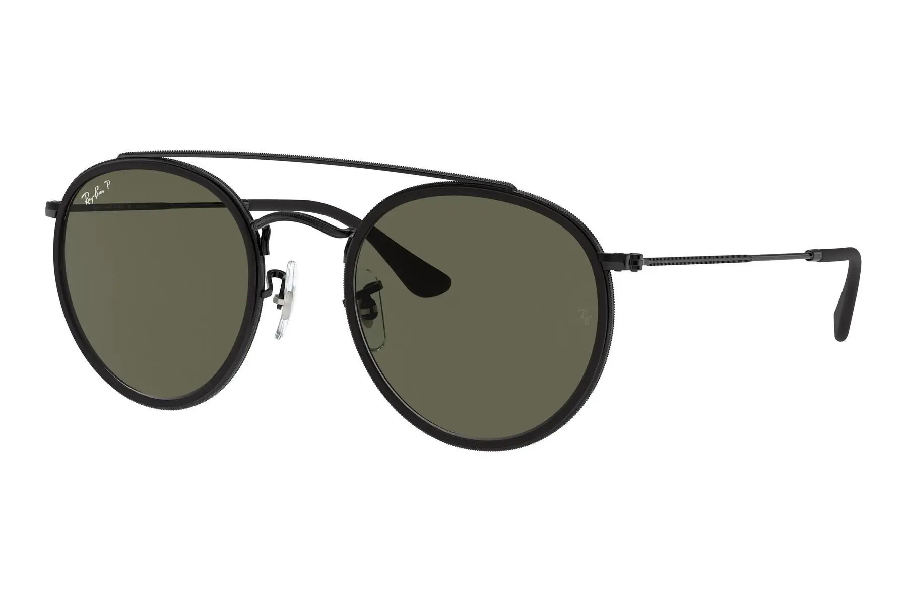 Ray-Ban Round Double Bridge RB3647N 002/58 Polarized - ONE SIZE (51)