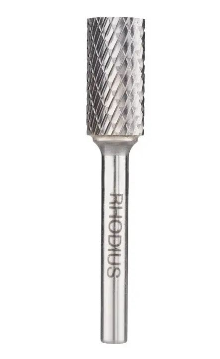 RHODIUS tvrdokovová fréza HF A- ZYA  	9,6x19x6x64mm Z6 válcová bez čelního ozubení 305006
