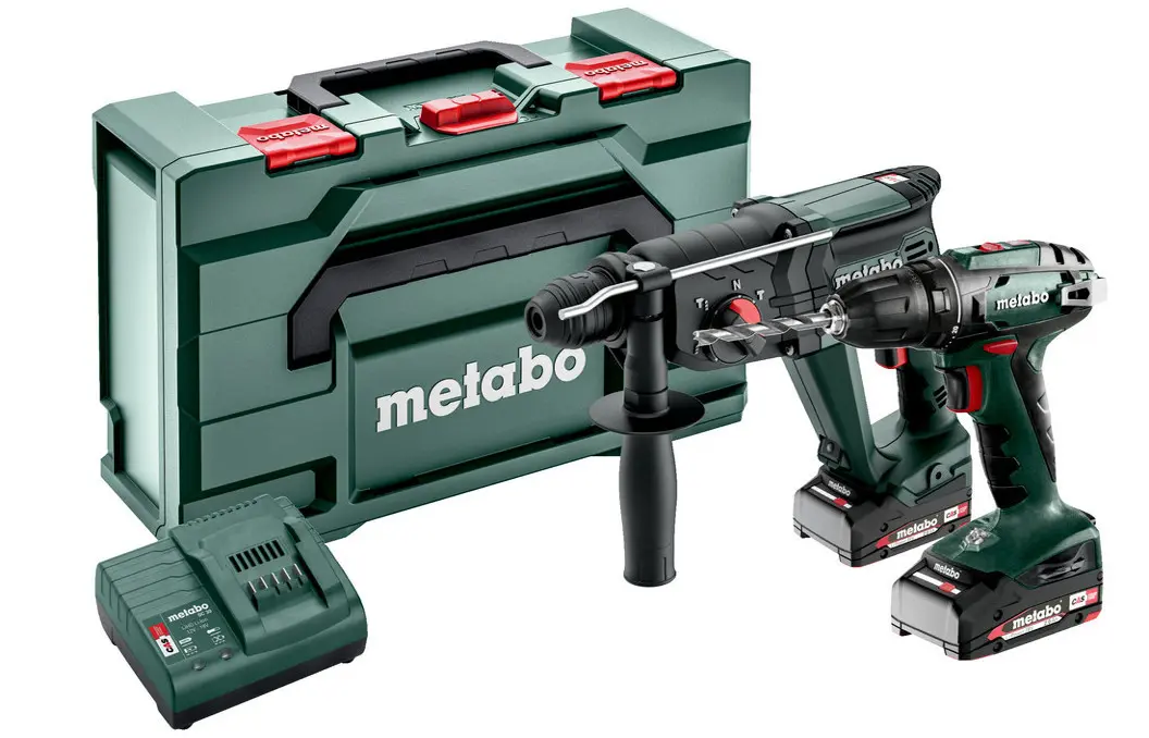 METABO Combo Set 2.3.2 aku vrtačka a kladivo BS 18 + KHA 18 LTX 24, 2x2Ah LiIon 685216500