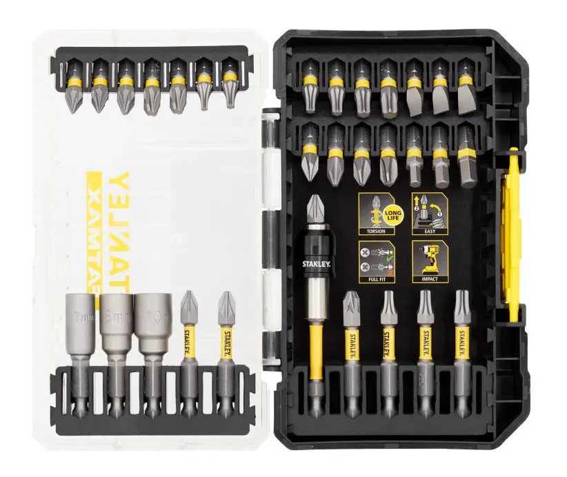 Stanley - 32dílná sada torzních bitů, s držákem bitů STA88557-XJ