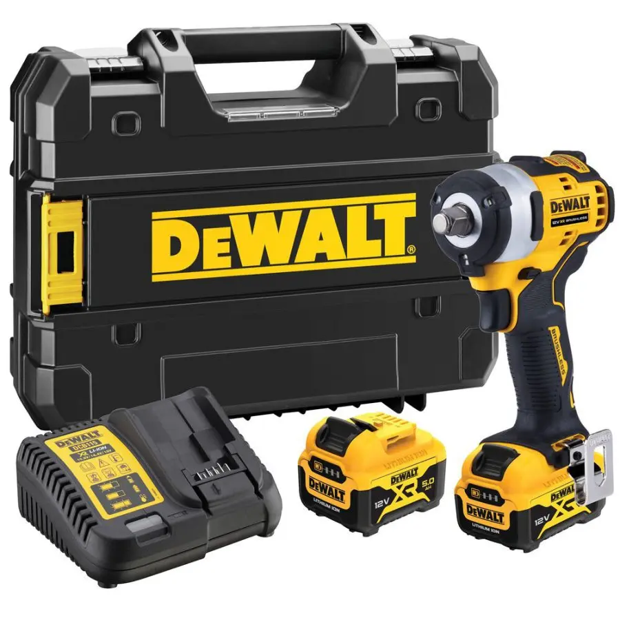 DeWALT DCF901P2 12V Aku rázový utahovák 2x 5Ah, nabíječka DCF901P2