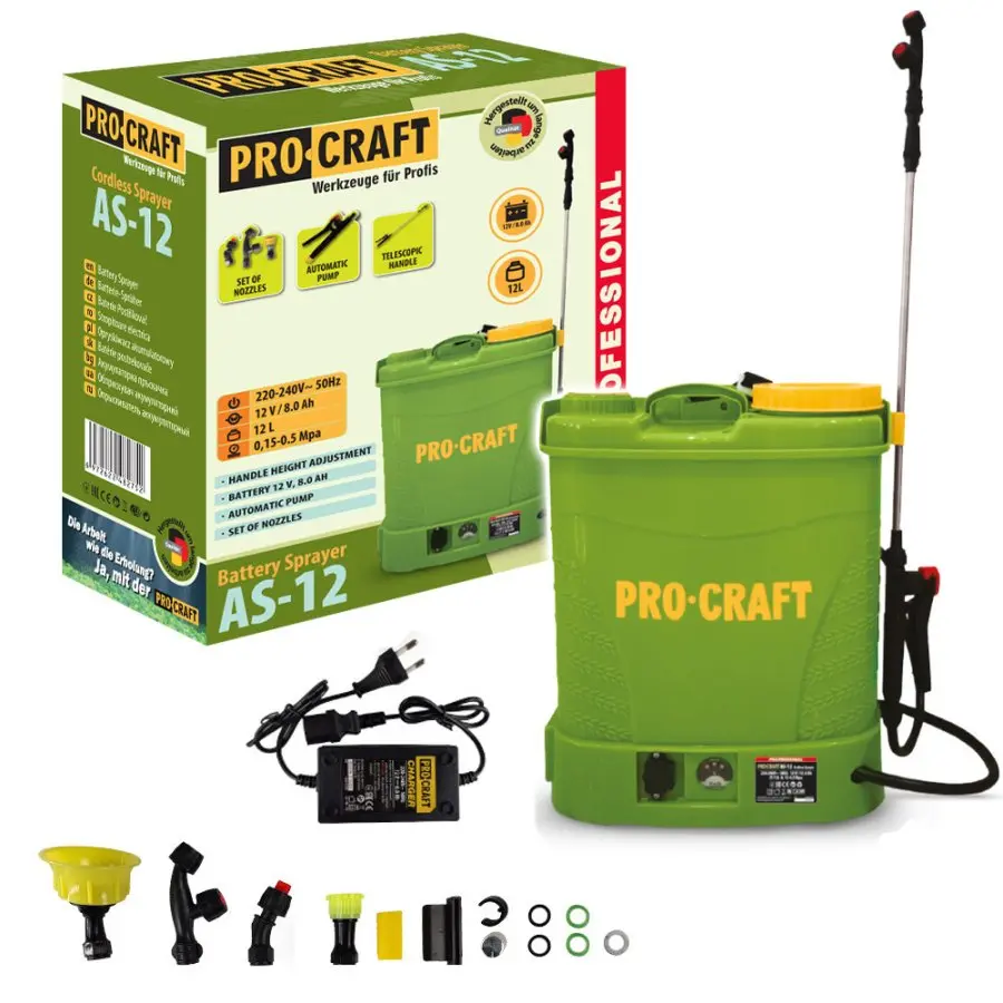 Aku postřikovač Procraft AS-12 | AS-12 AS-12