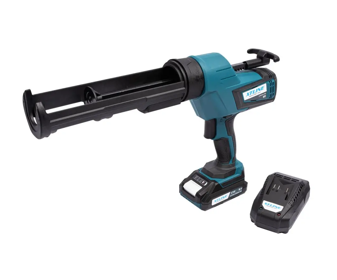 XTLINE Aku vytlačovací pistole 310 ml, 18 V + baterie 2.0 Ah + nabíječka 2.4 A