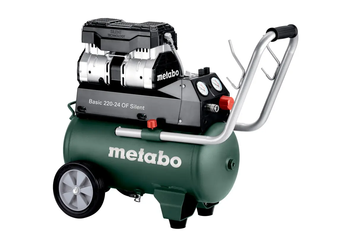 METABO Basic 220-24 OF Silent kompresor bezolejový tichý 8 bar 24 lit. 601593000