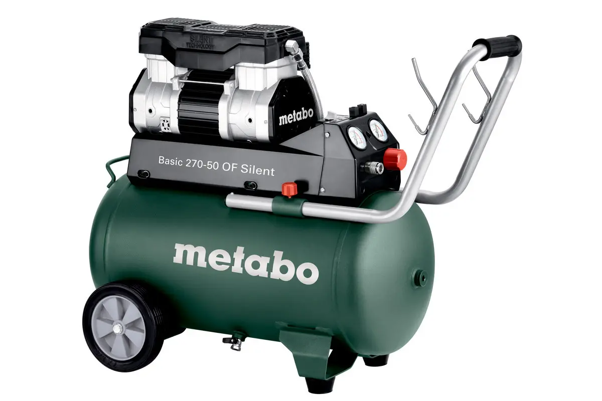 Metabo - Elektrický kompresor Basic 270-50 Of Silent, 1500 W 601594000