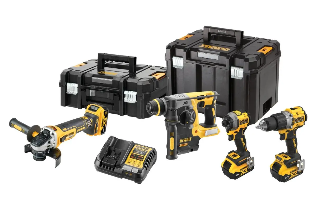 DeWALT - 10dílná sada AKU nářadí, baterií a nabíječky DCK429P3T