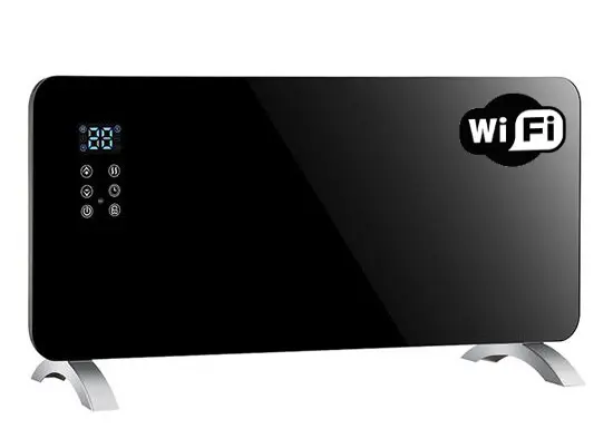 SOLIGHT KP01WIFI sklokeramické konvektorové topidlo 2000W, WiFi, LCD, časovač, termostat