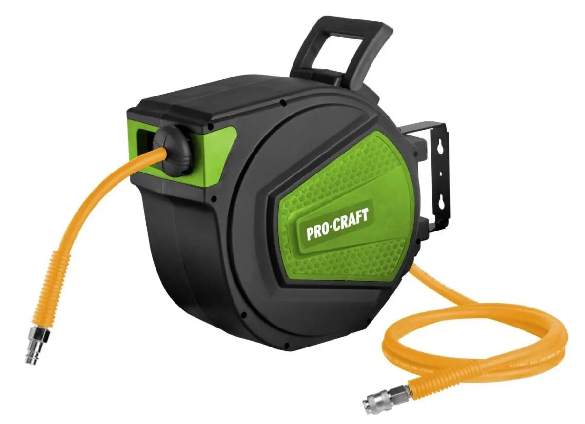PROCRAFT HK20 tlaková hadice 20m 3/8" v samonavíjecím bubnu na stěnu