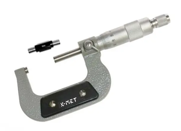 K-MET 7006 mikrometr třmenový 50-75 mm/0,01mm, ČSN 25 1420, DIN 863