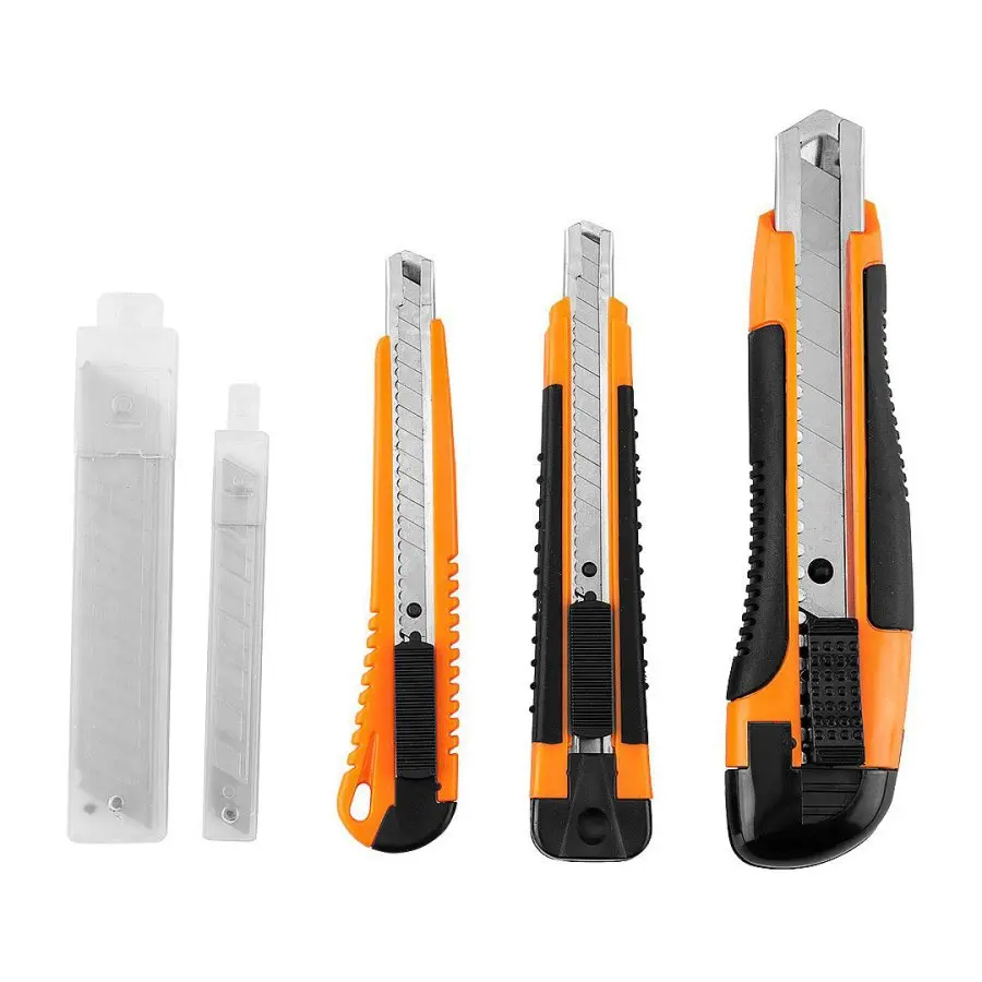 NEO TOOLS NEO TOOL 63-714 sada 3ks lámacích nožů a náhradních čepelí 9 a 18mm