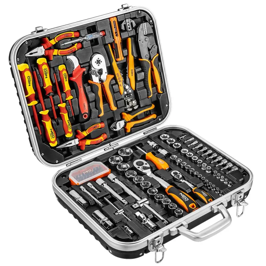 NEO TOOLS Elektrikářský kufřík 108 kusů 01-310-1
