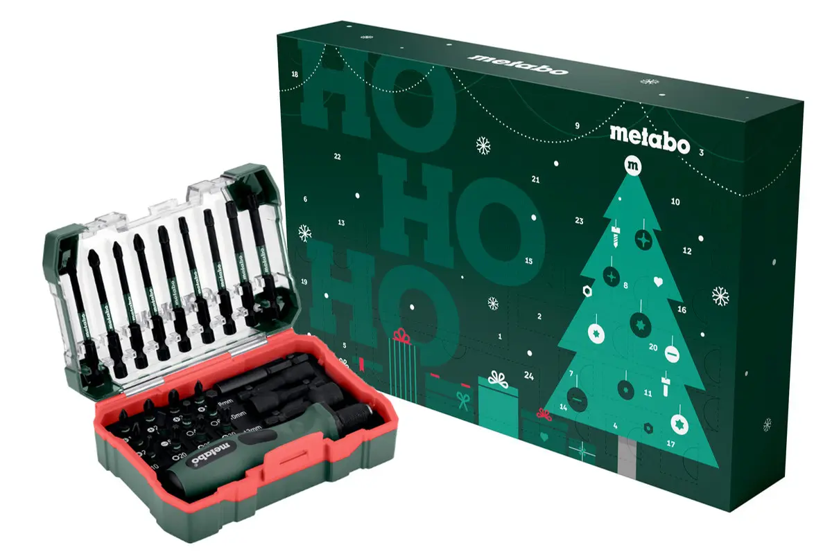 METABO 626693000 Adventní kalendář - sada rázových bitů s držákem