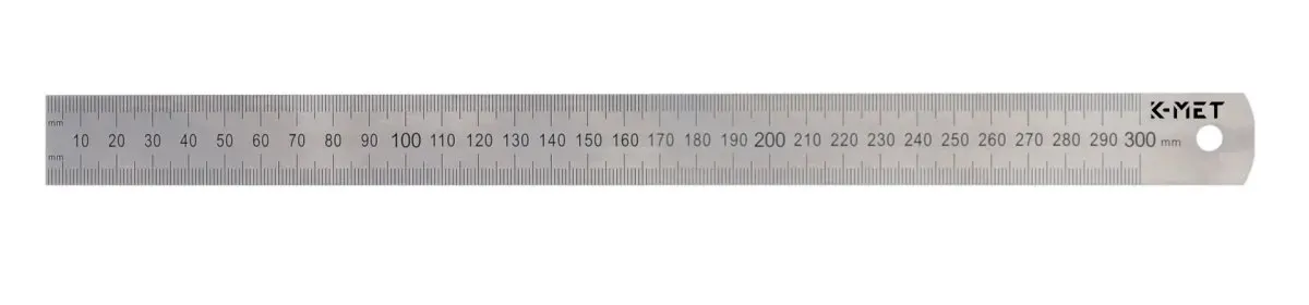 K-MET 1022 měřítko ocelové 300mm 251125, síla 1mm
