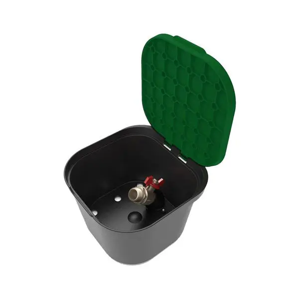 BERGO DSO šachta včetně 3/4" kulového ventilu se zeleným víkem 002024813