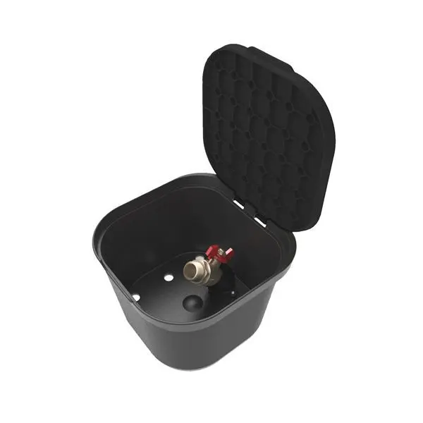 BERGO DSO šachta včetně 3/4" kulového ventilu se černým víkem 002024814
