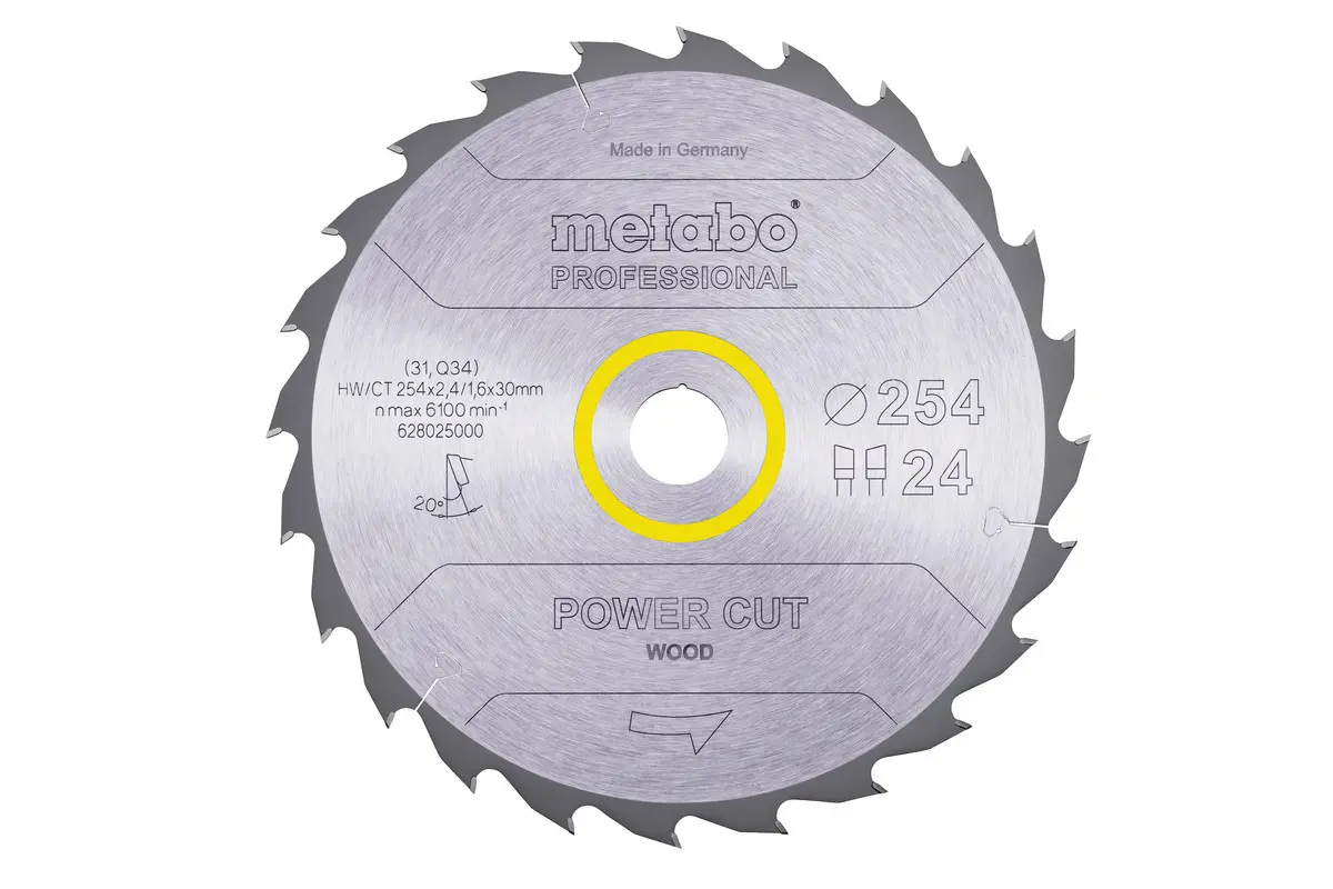 Metabo - Pilový kotouč na dřevo, 254x30 mm, 24 zubů 628025000