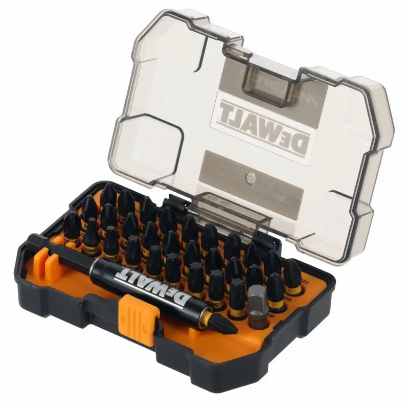DeWALT DT70900T sada torzních bitů FLEXTORQ 32 dílů s rázovým držákem, edice McLaren